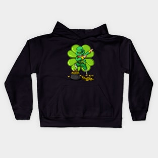 Dabbing Leprechaun Shirt Kids St Patricks Day Gift Kids Hoodie